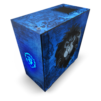 H510 Black Black WOW Alliance with light left