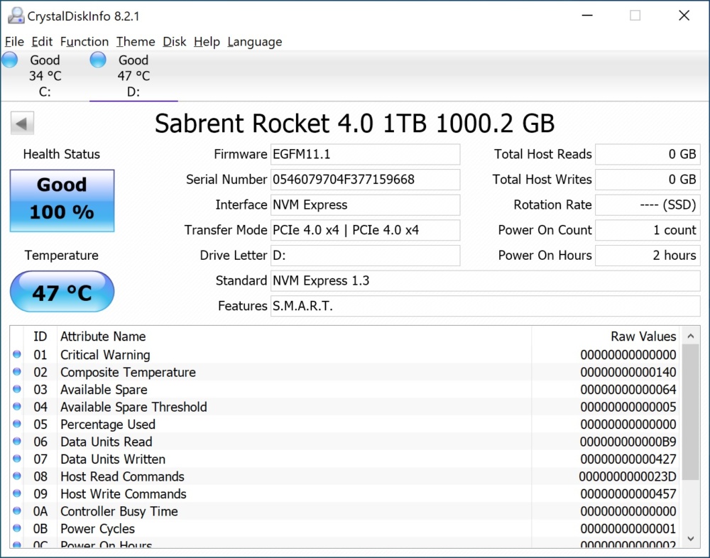 sabrent info 2