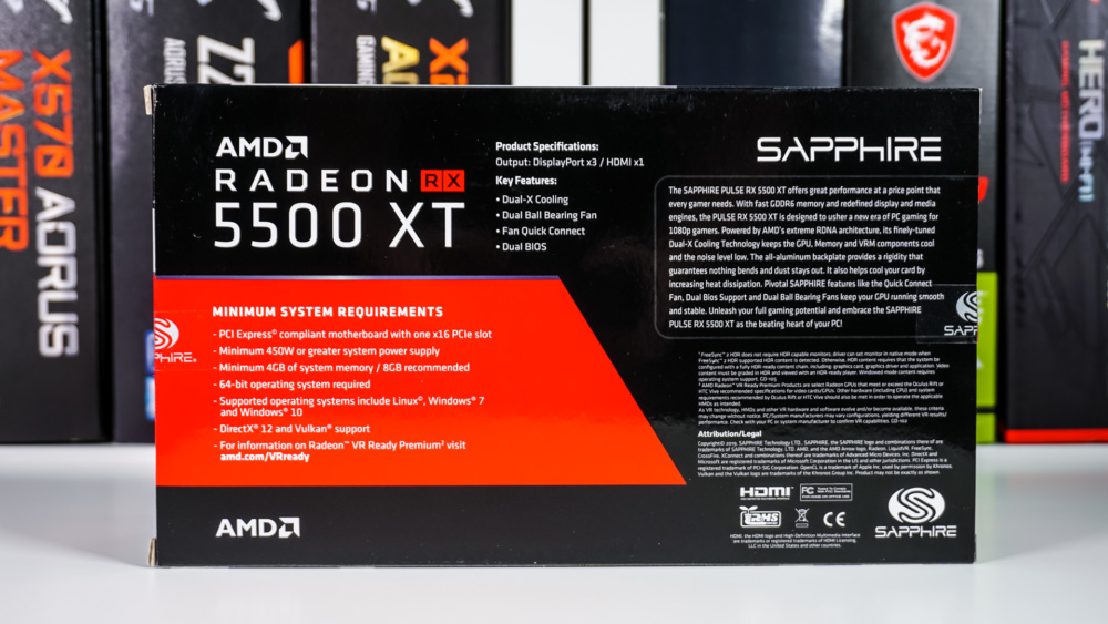 Sapphire Pulse RX 5500 XT 8GB Graphics Card