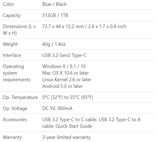 se800 specs