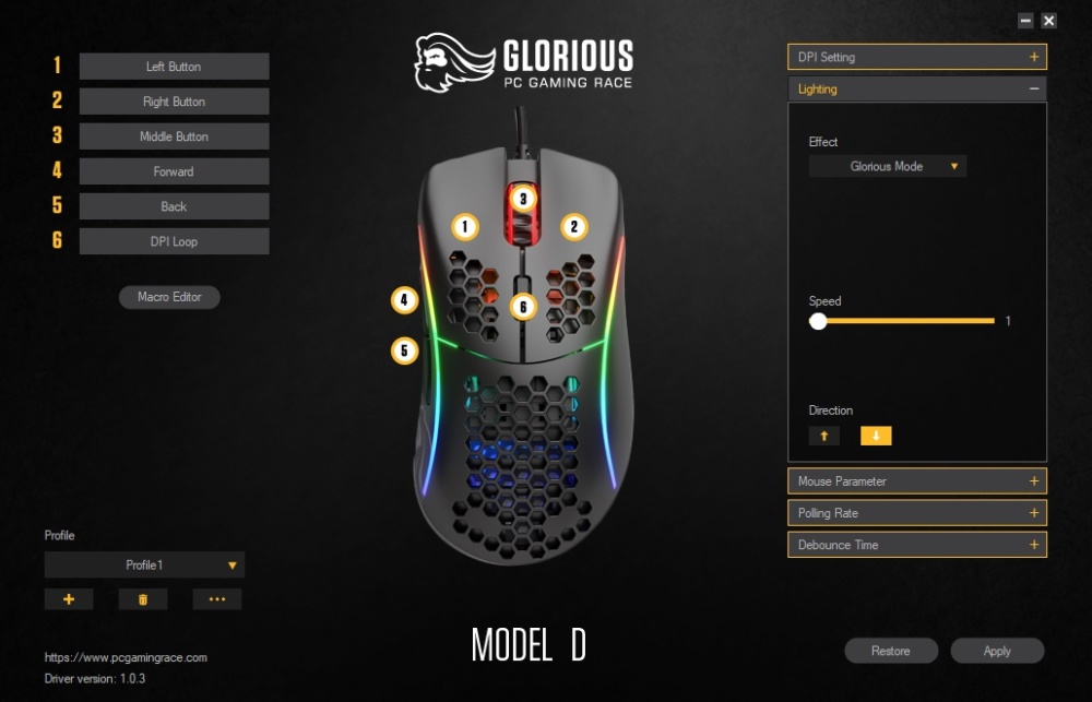 glorious model d ss4