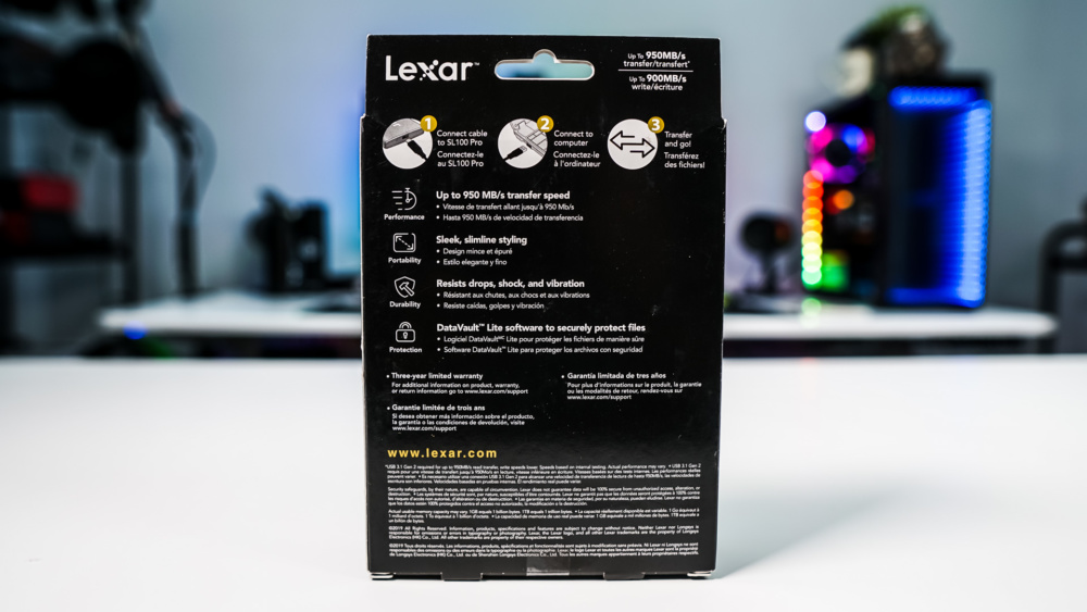 Lexar SL100 Pro Portable Solid State Drive