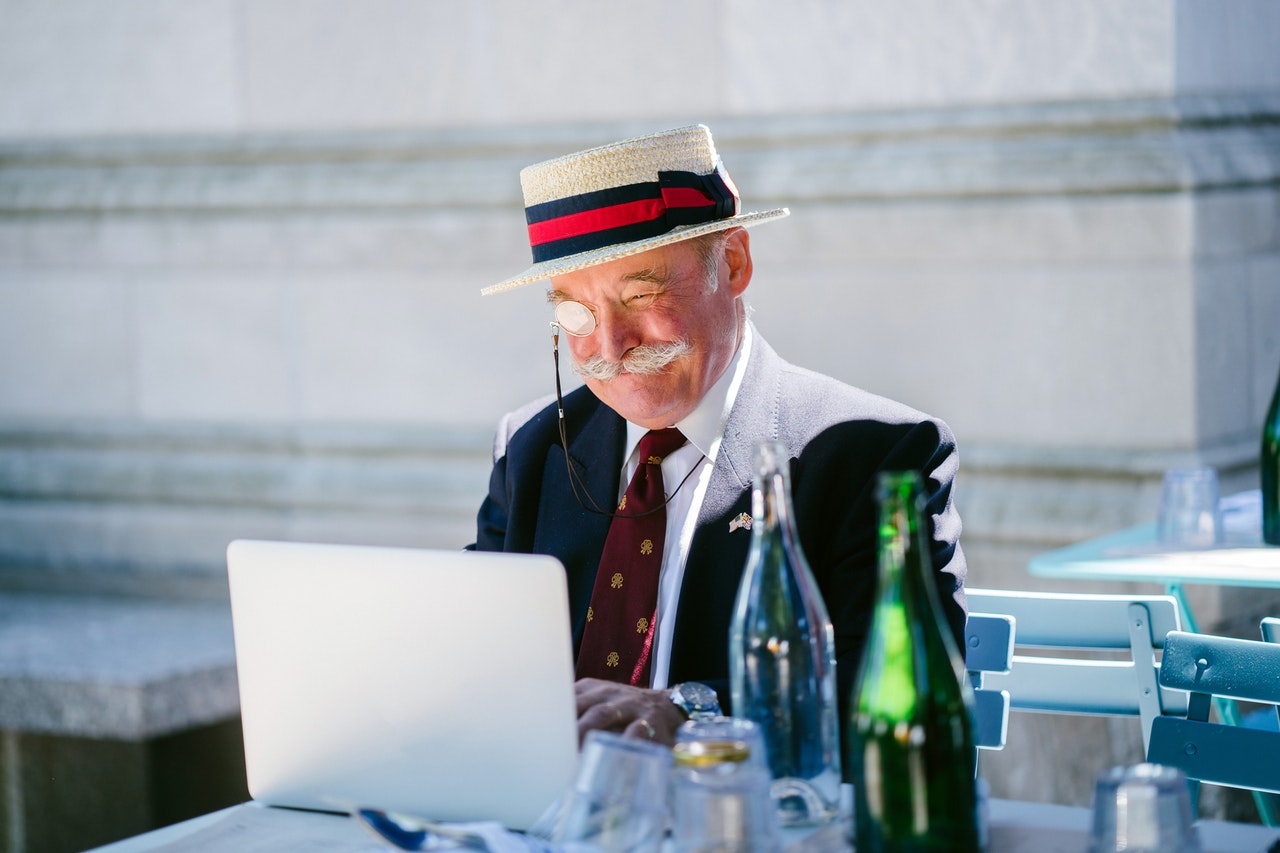 man using laptop 1254690