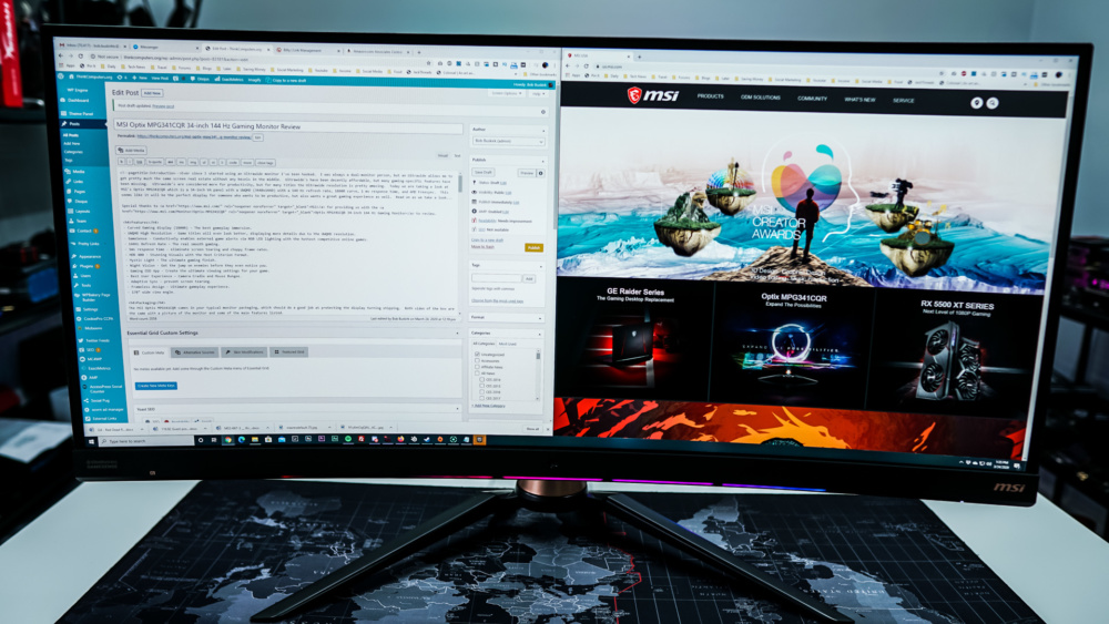 MSI Optix MPG341CQR 34-inch 144 Hz Gaming Monitor