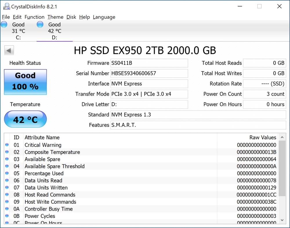 hp exp950 info 2