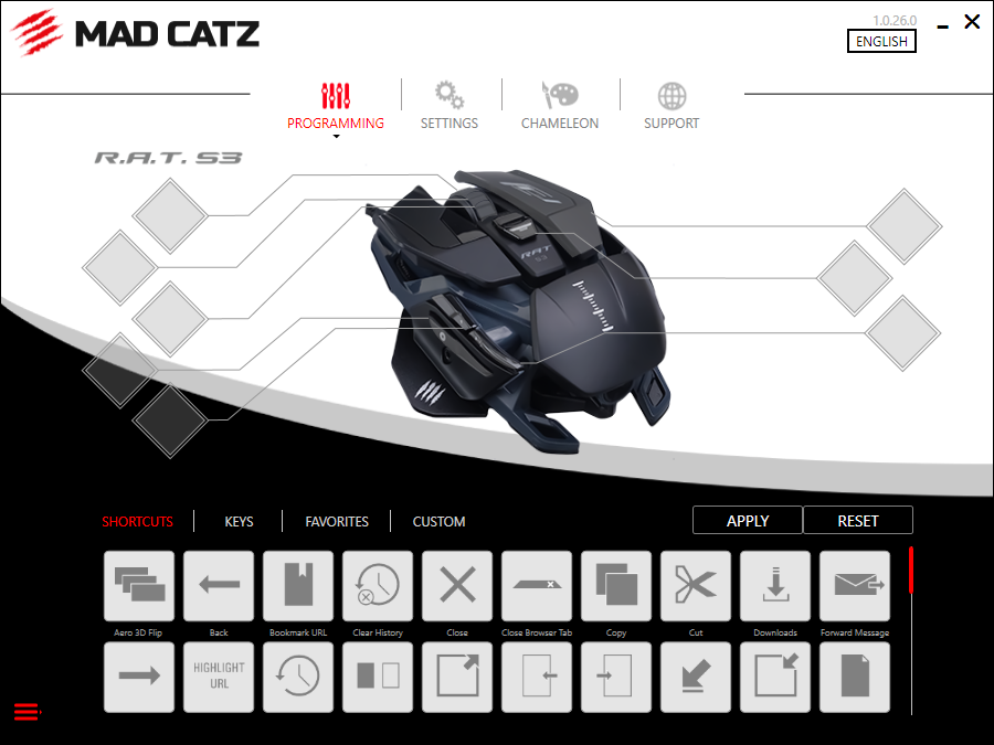 Mad Catz RAT Pro S3 Software_shortcuts