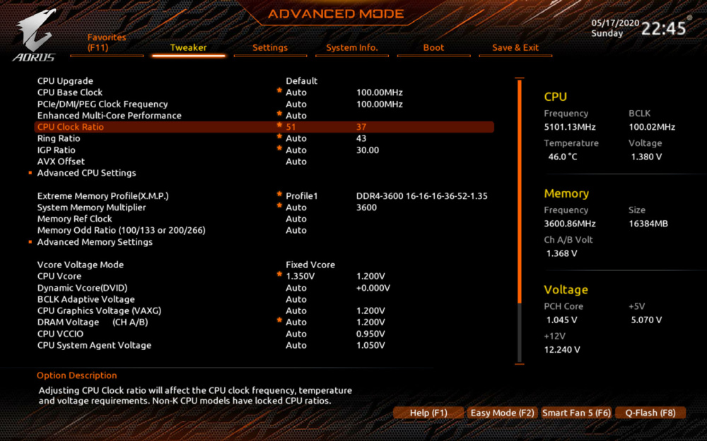 aorus ultra bios