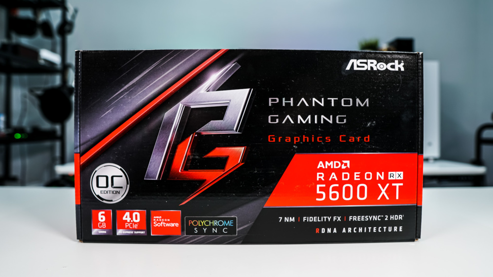 ASRock Radeon RX 5600 XT Phantom Gaming D3 6G OC Graphics Card