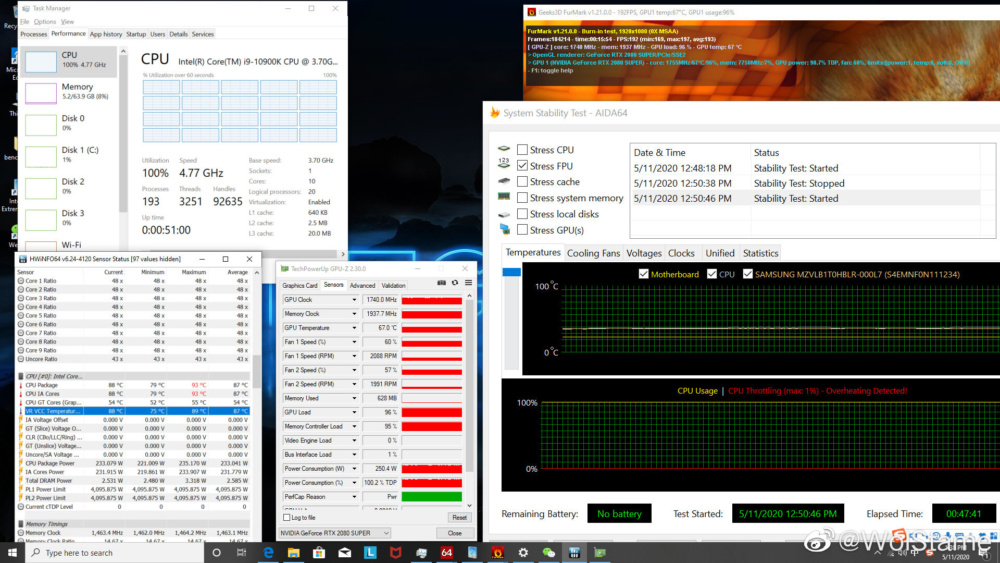 i9 10900k stress