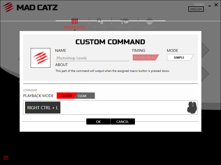  RAT Pro S3 Software custom commands