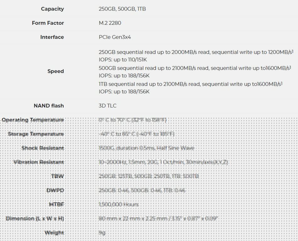 nm610 specs