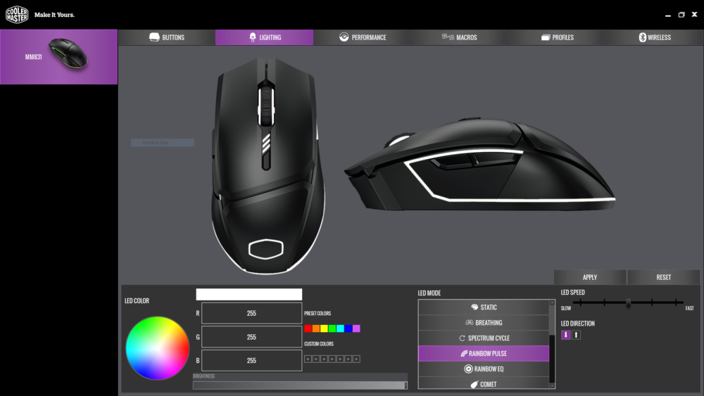 Cooler Master MasterPlus software_ lighting
