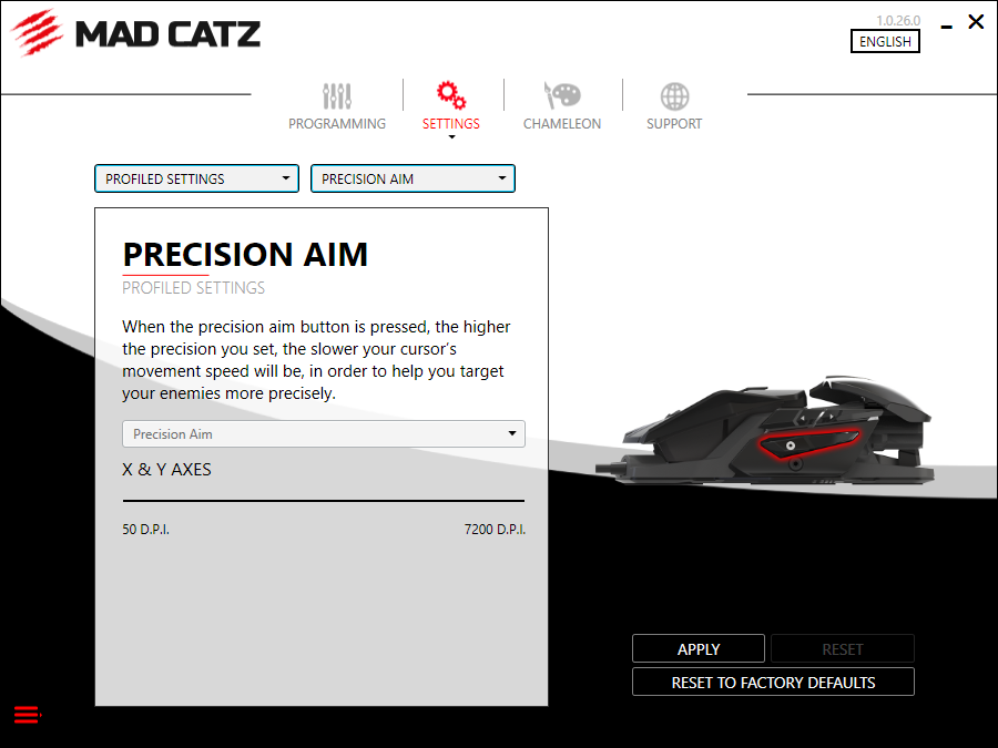 RAT Pro S3 Software sniper button