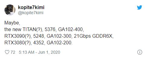 KopiteKimi RTX 3080 RTX 3090 Jun1