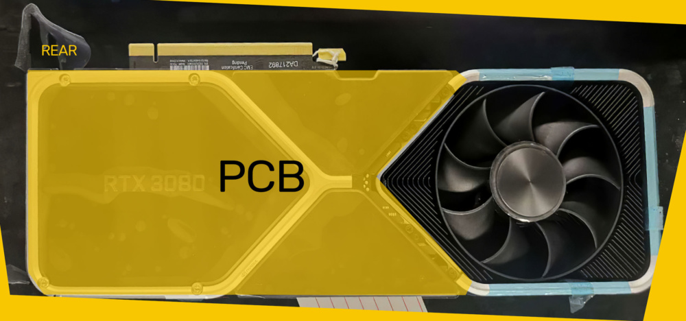 NVIDIA GeForce RTX 3080 Irregular PCB