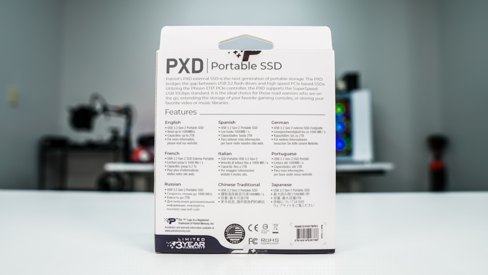 Patriot PXD Portable Solid State Drive