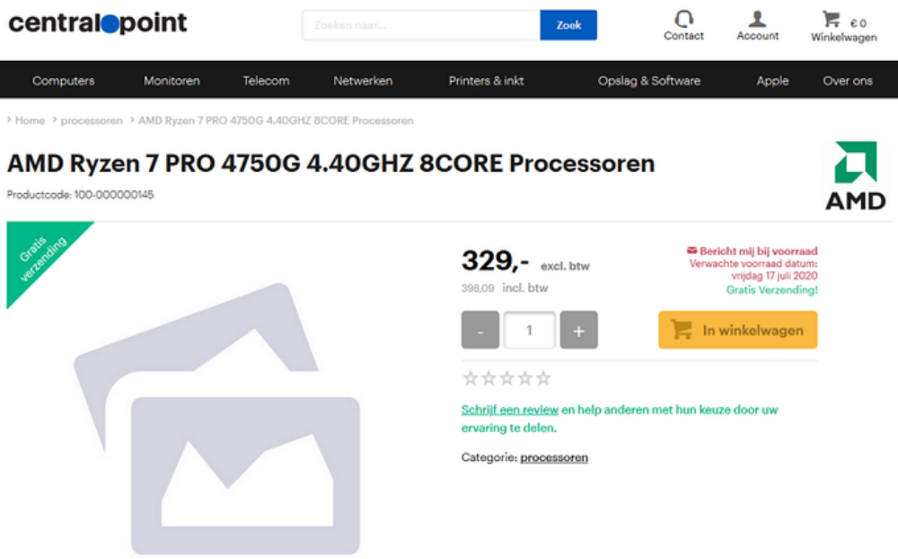 AMD Ryzen 4000 Renoir PRO centralpoint