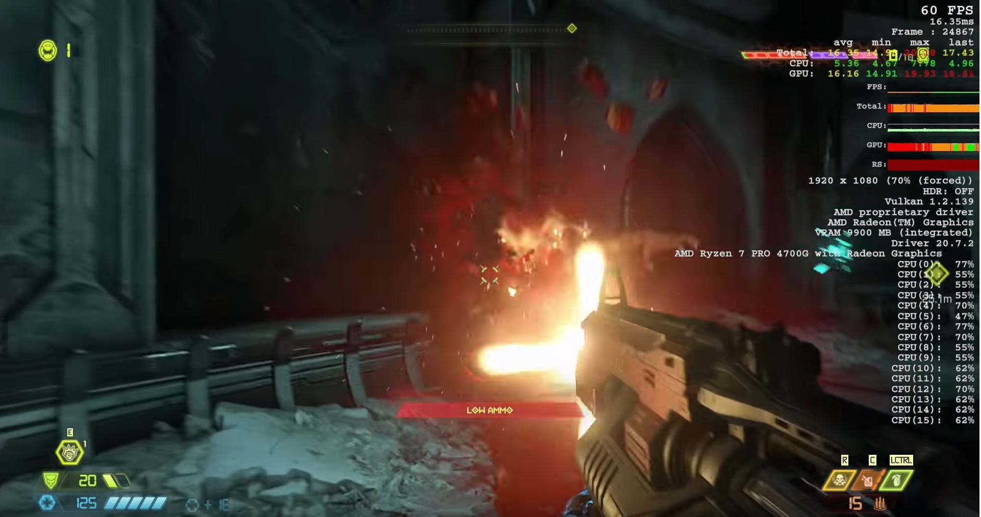 AMD Ryzen 7 4700G Doom Eternal