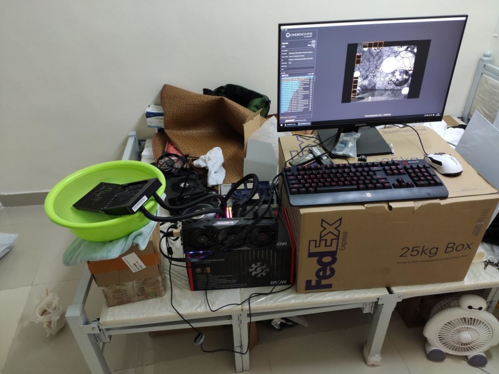 Ryzen 4700G overclock cinebench