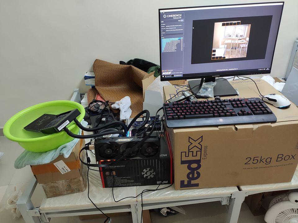 Ryzen 4700G overclock cinebench