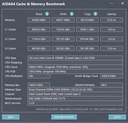 corsair one aida64