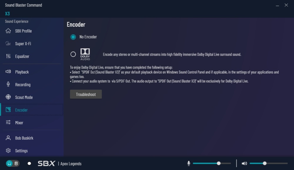 creative soundblaster x3 ss10 1