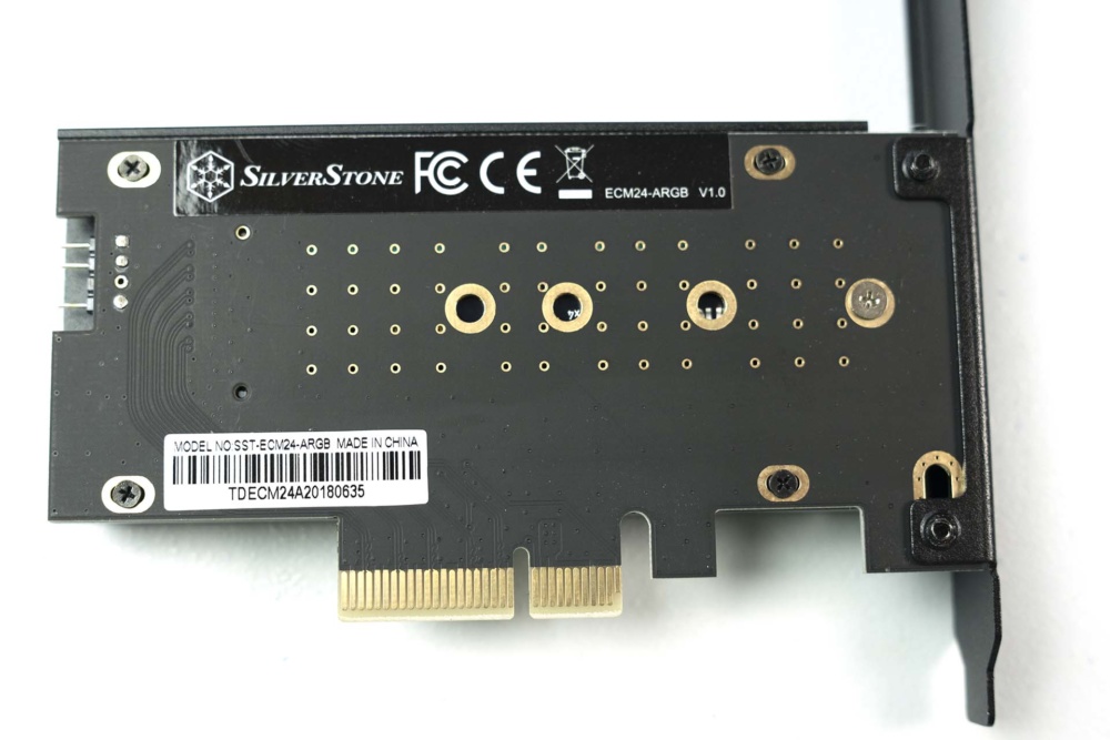 back view close up Silverstone ECM24-ARGB