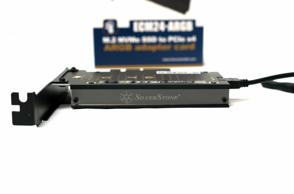 top edge Silverstone ECM24-ARGB