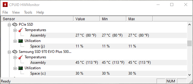 idle temps Silverstone ECM24-ARGB adapter card