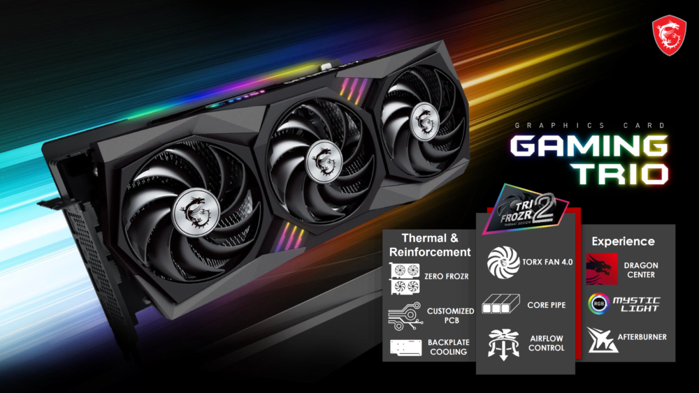 MSI Gaming X Trio Radeon RX 6800 cooling
