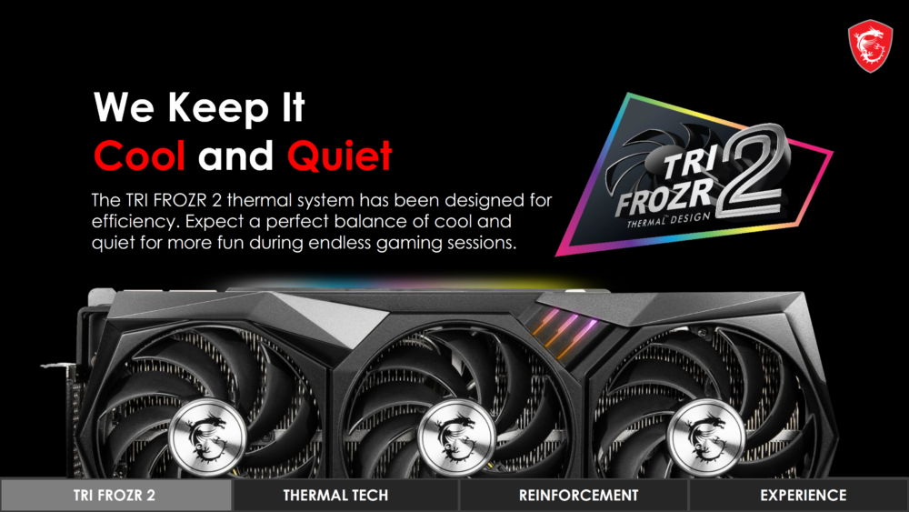 MSI Gaming X Trio Radeon RX 6800 cooling 2