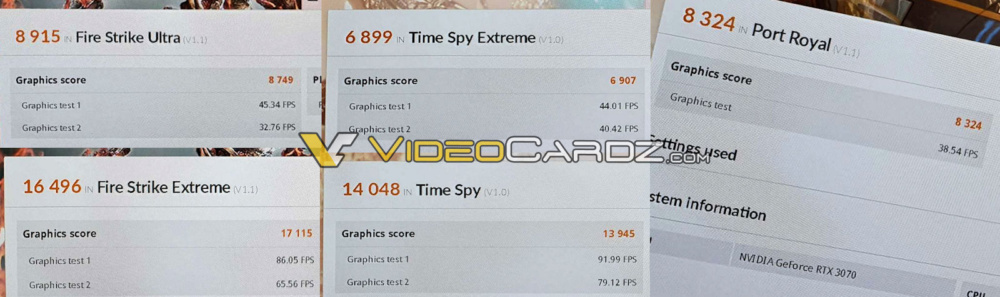 NVIDIA GeForce RTX 3070 3DMark