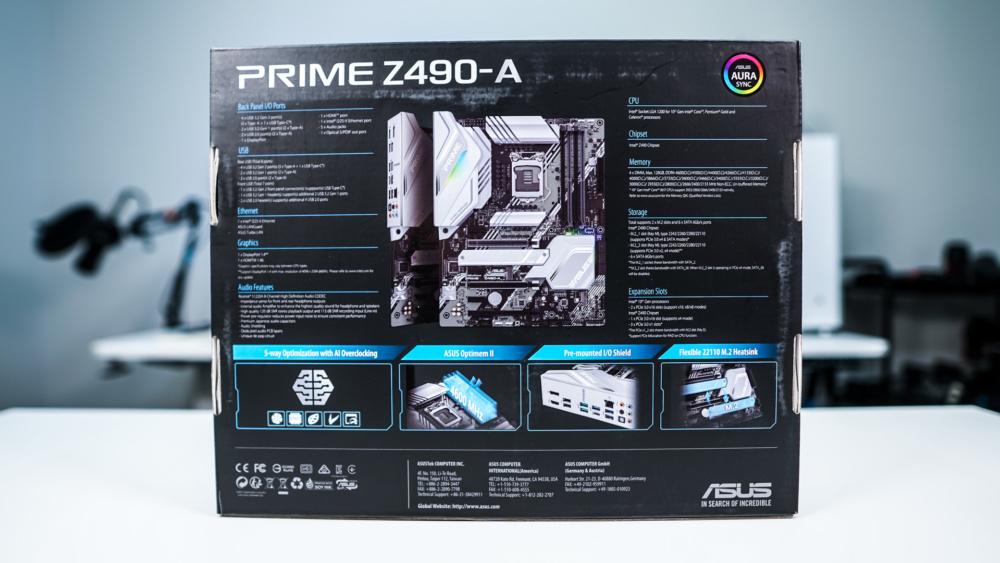 ASUS PRIME Z490-A Motherboard