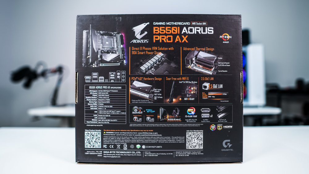 Gigabyte B550i AORUS PRO AX Motherboard Review | ThinkComputers.org