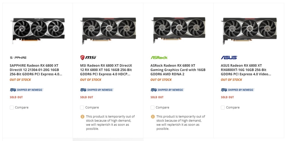 amd sold out