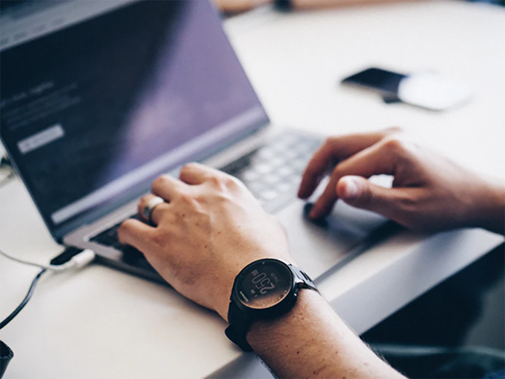 laptop business working