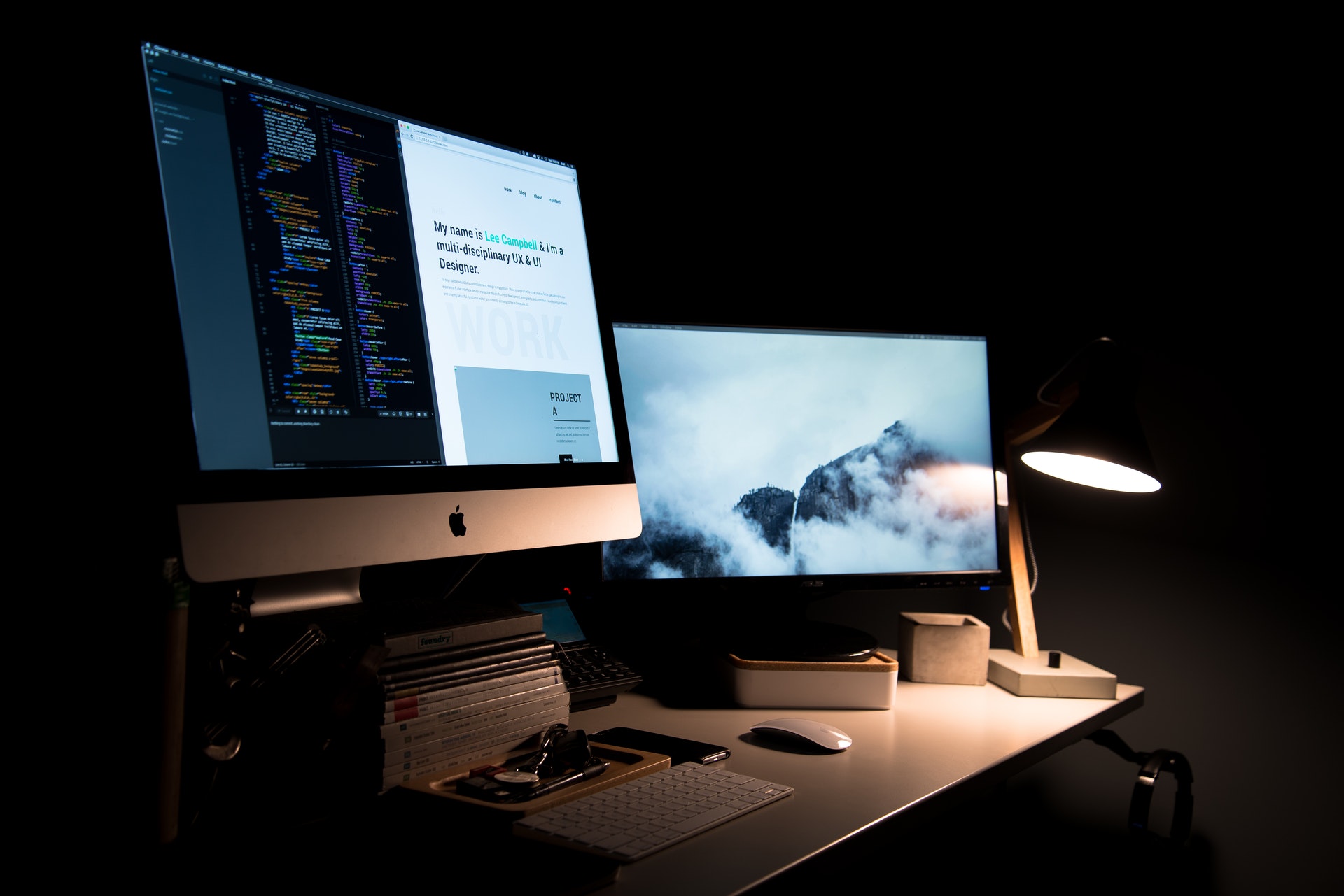 mac computer desk