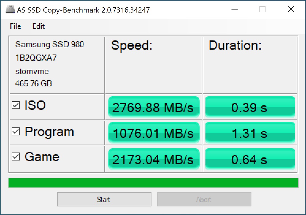 samsung 980pro as ssd 3