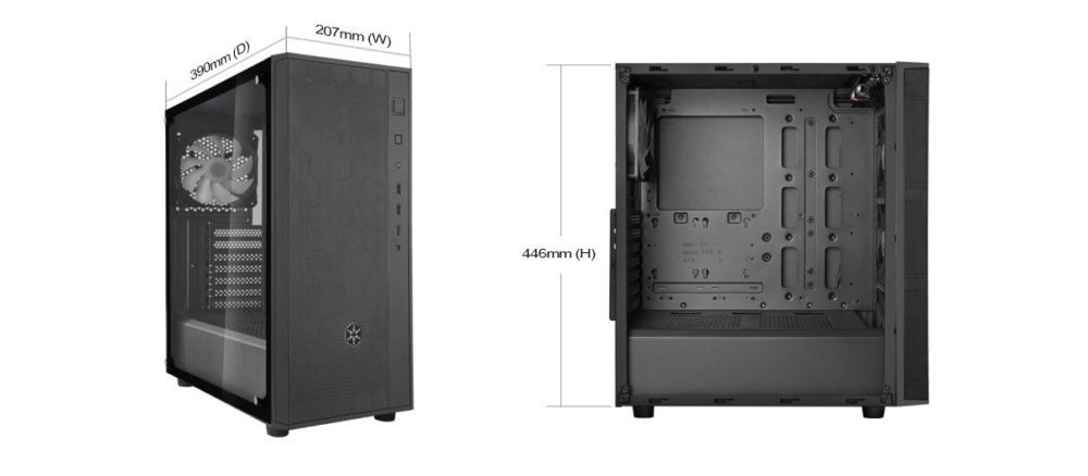 silverstone fara r1 pro dimesions
