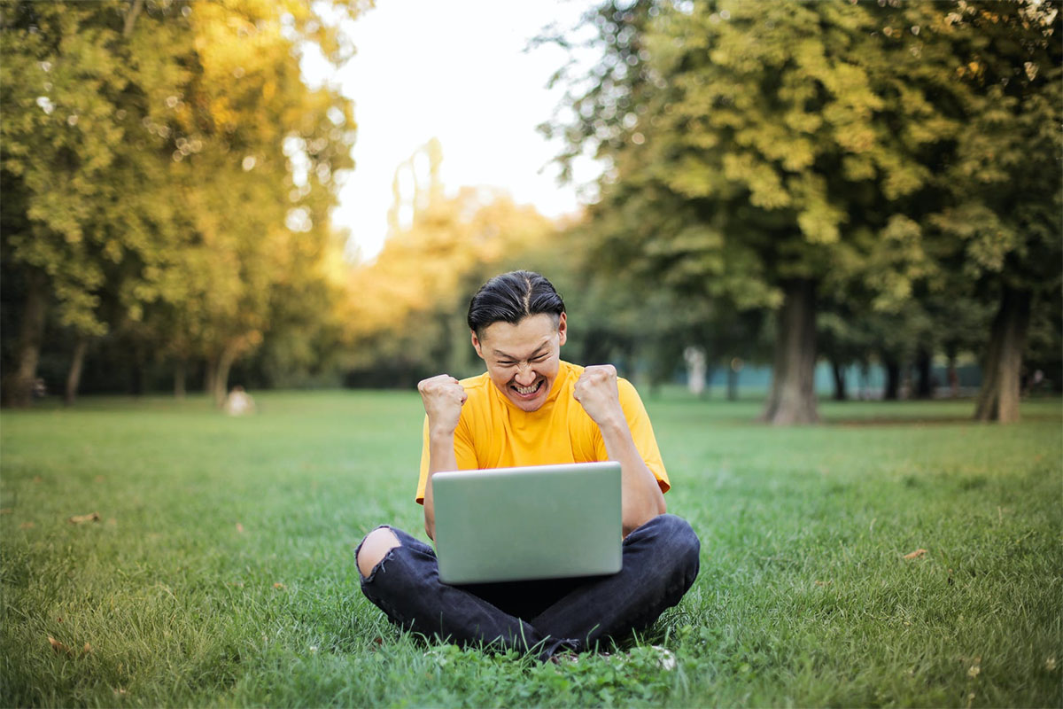 student laptop