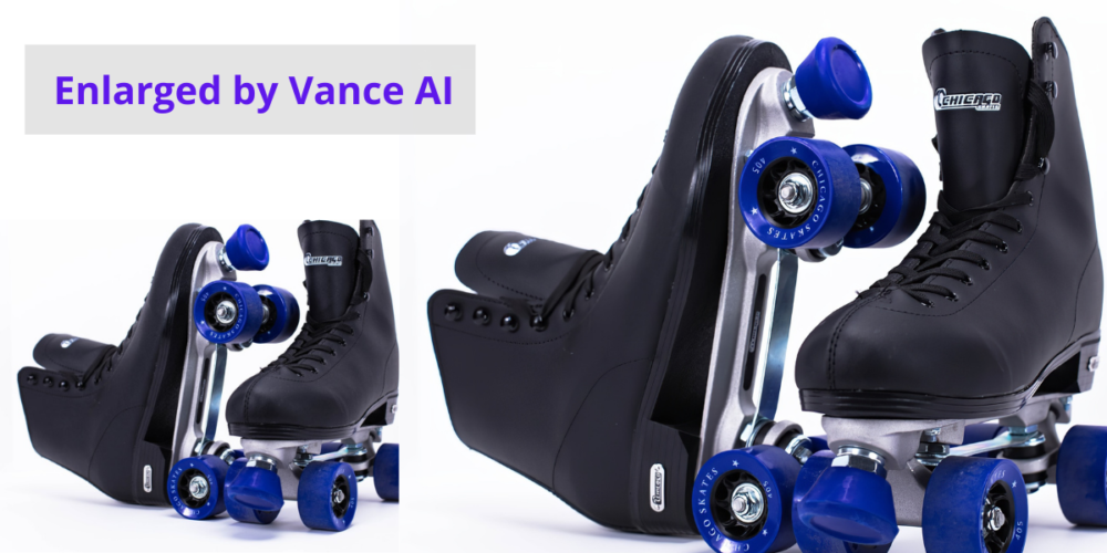 roller skate enlarged by vance ai