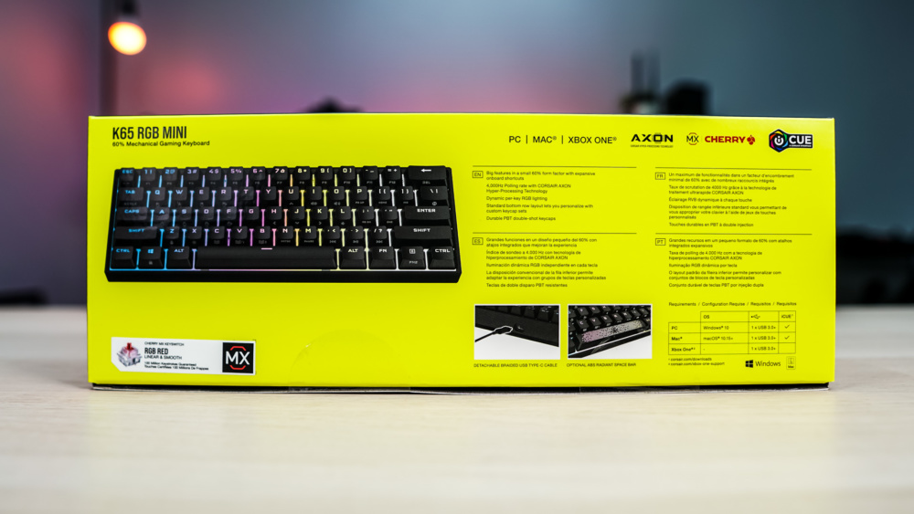 Corsair K65 RGB Mini Gaming Keyboard