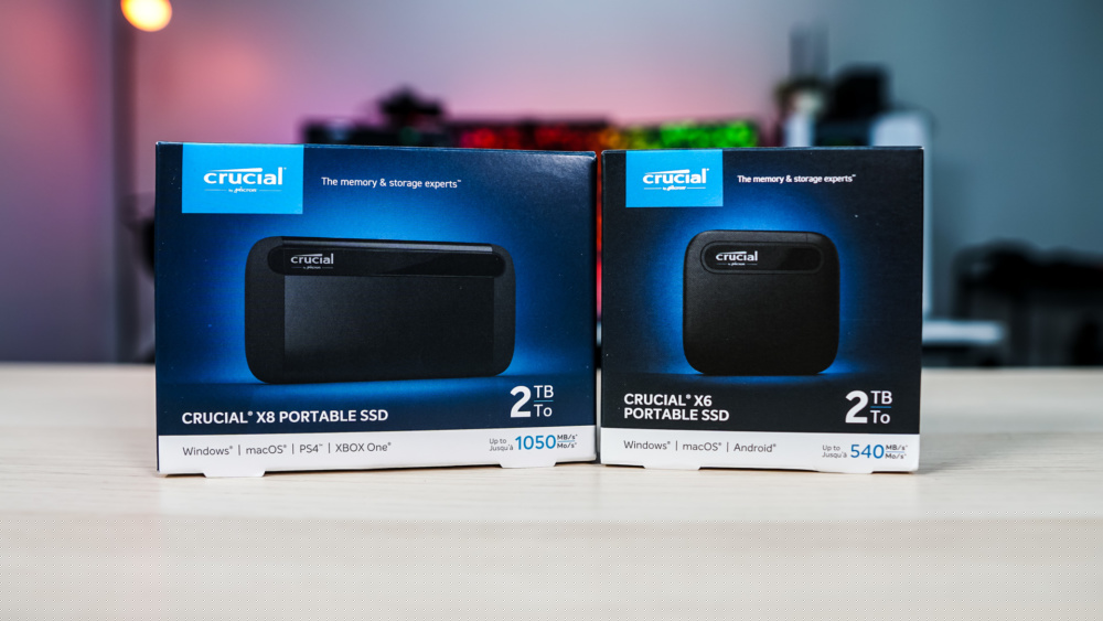 Crucial X6 & X8 Portable Solid State Drives