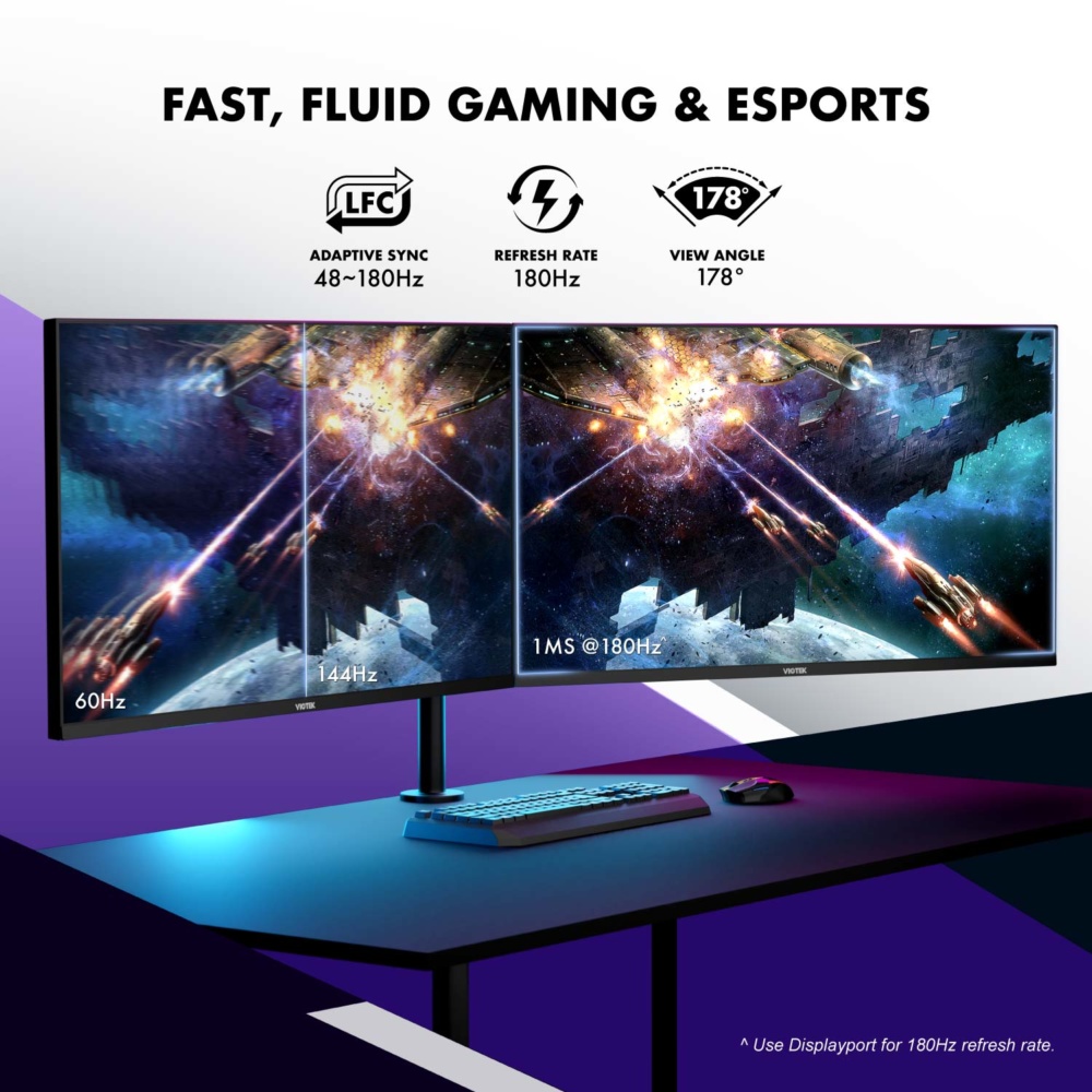 GFi27DBXA 27in qhd gaming monitor 1500x1500 fast fluid gaming and esports