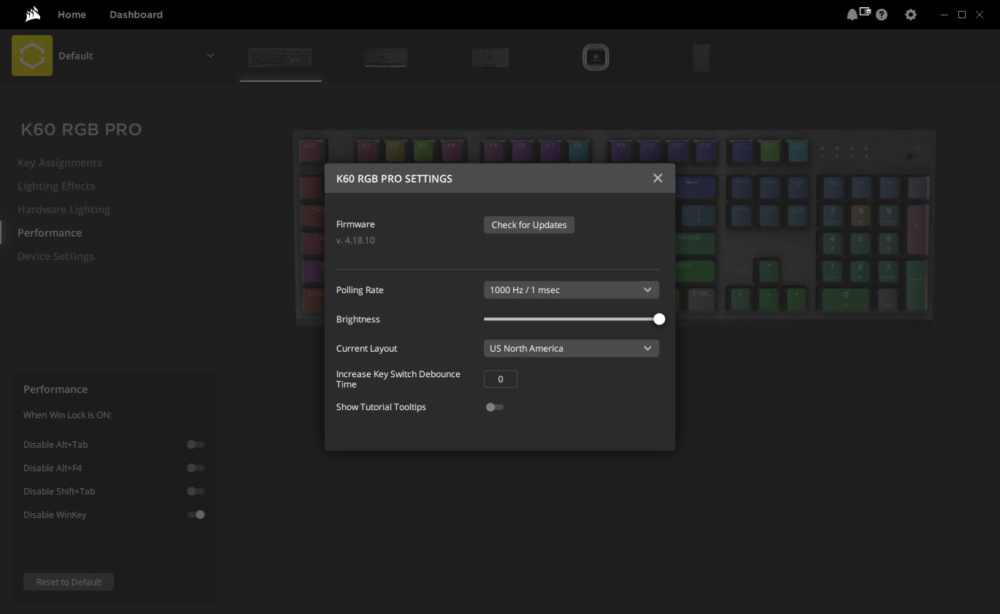 corsair k60 rgb pro ss4