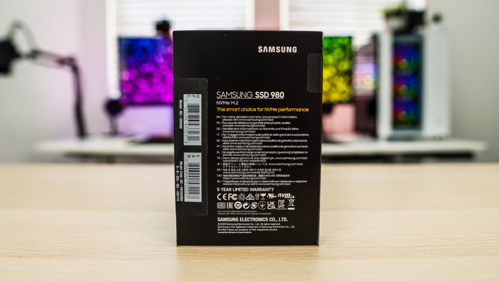 Samsung SSD 980 NVMe Solid State Drive