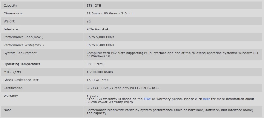 us70 specs
