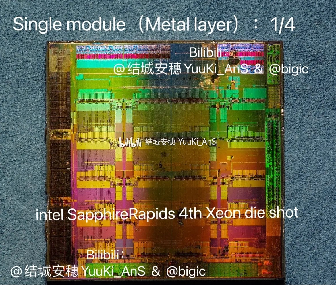 Intel Sapphire Rapids Xeon DIE SHOT 1