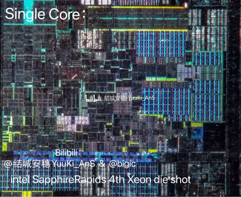 Intel Sapphire Rapids Xeon DIE SHOT 2