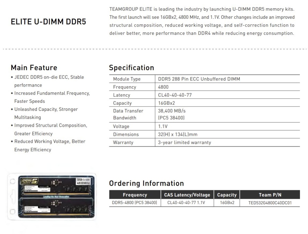 TeamGroup DDR5